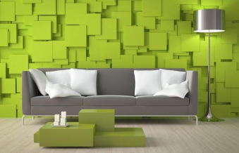 Decor tường phòng khách với những vật liệu độc lạ đẹp 