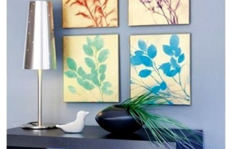 Những bức tranh treo tường độc lạ từ lá cây 