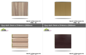 Tấm ốp tường PVC mang lại không gian sống sang trọng và sạch sẽ