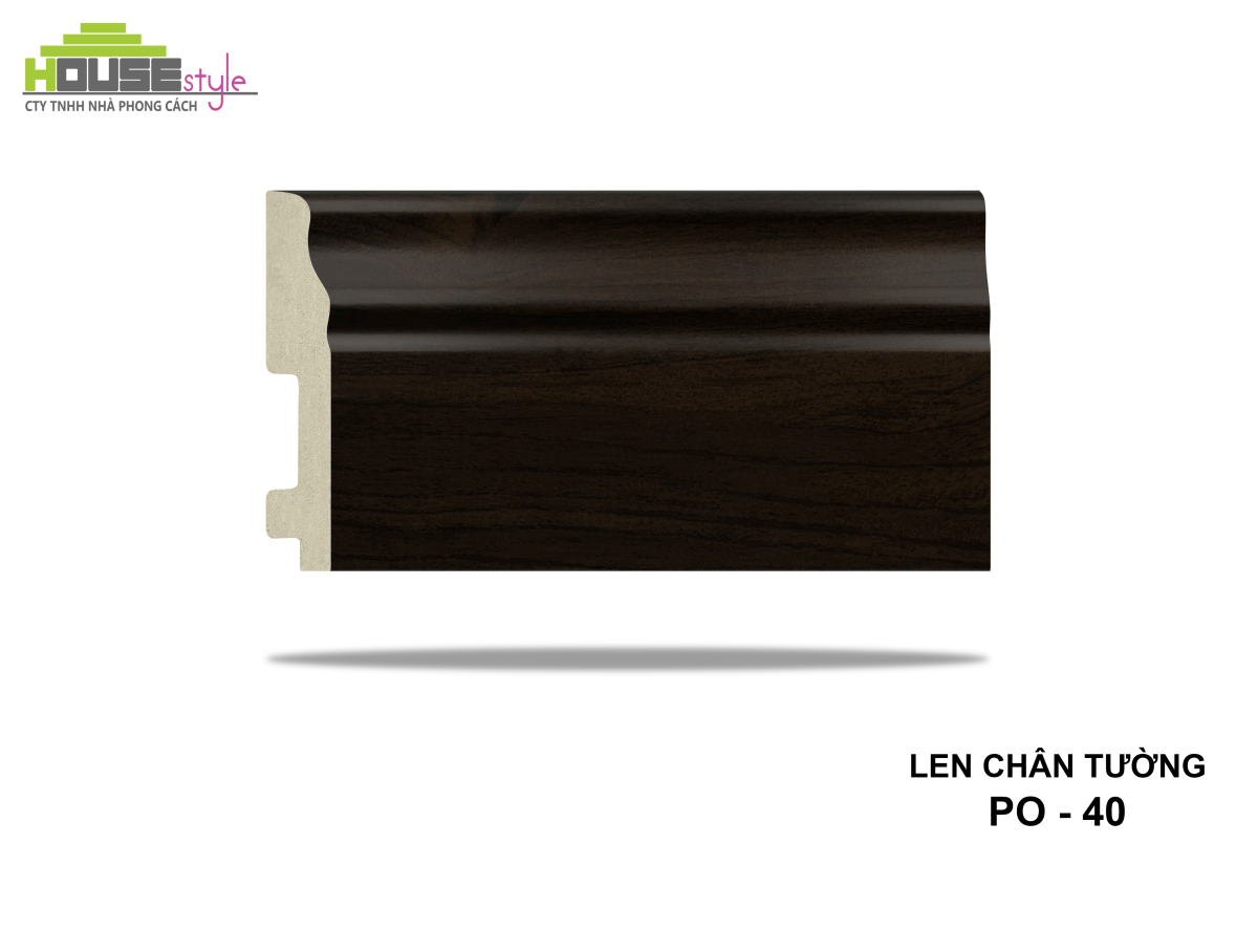 LEN CHÂN TƯỜNG NHỰA PO - 40