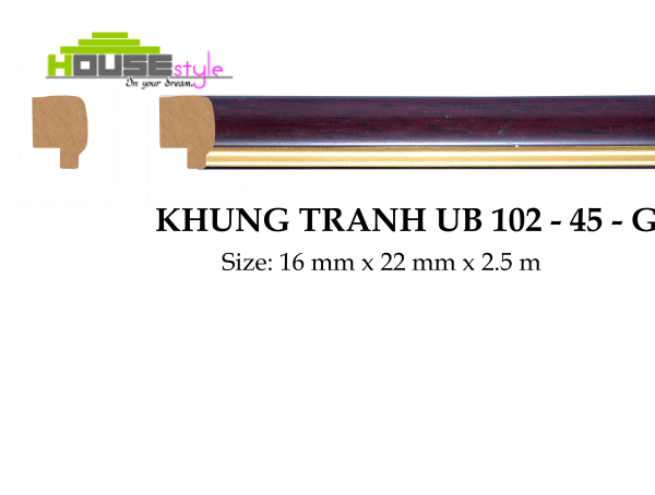 Khung tranh UB 102 - 45 - G