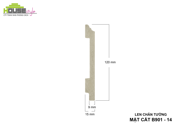LEN CHÂN TƯỜNG NHỰA B901 - 14