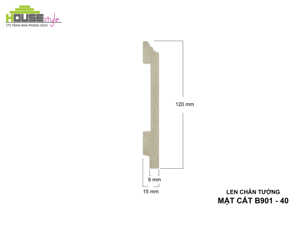 LEN CHÂN TƯỜNG NHỰA B901 - 40
