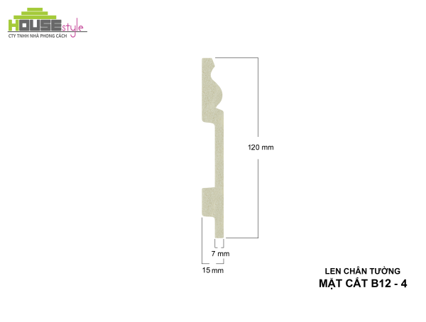 LEN CHÂN TƯỜNG NHỰA B12 - 4