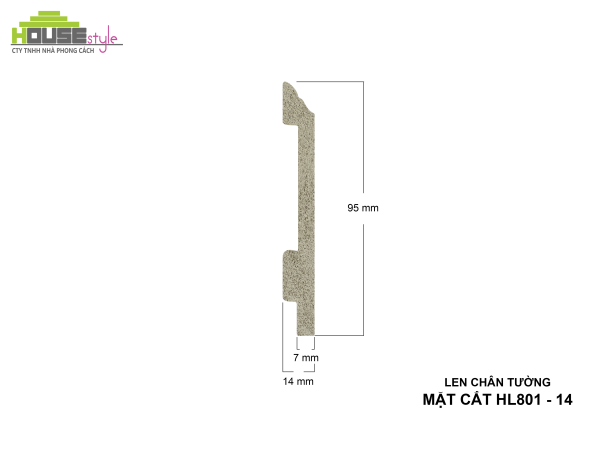 LEN CHÂN TƯỜNG NHỰA HL801 - 14