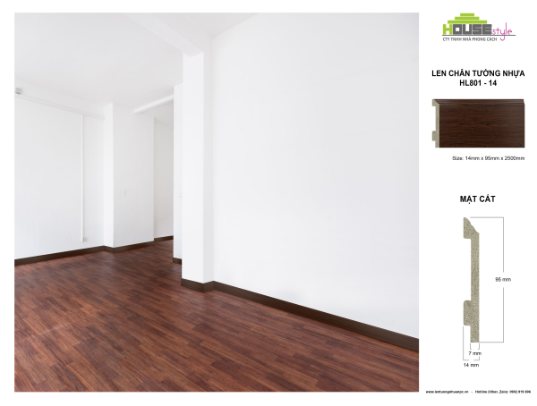 LEN CHÂN TƯỜNG NHỰA HL801 - 14