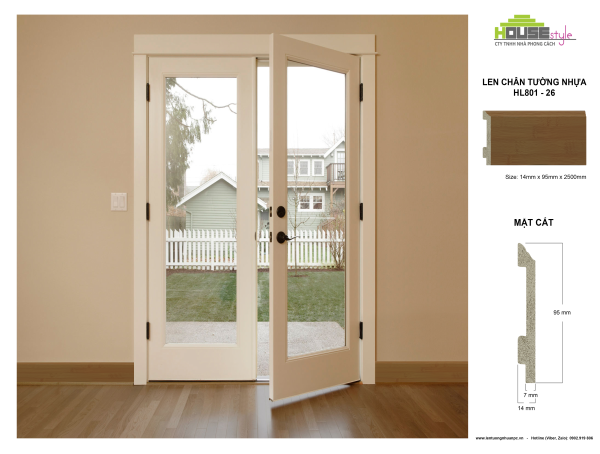 LEN CHÂN TƯỜNG NHỰA HL801 - 26