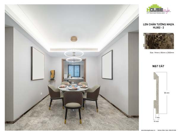  LEN CHÂN TƯỜNG NHỰA HL802 - 2