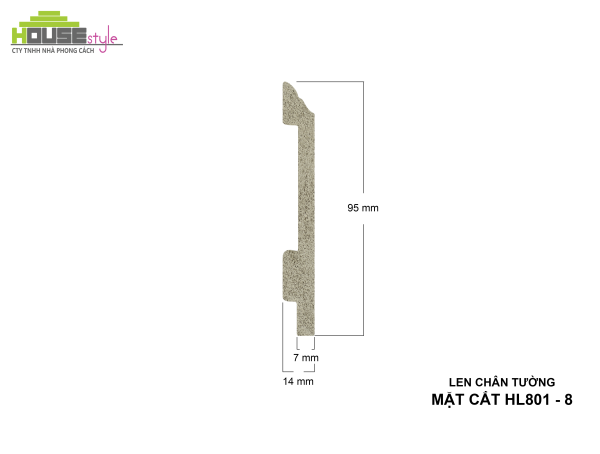LEN CHÂN TƯỜNG NHỰA HL801 - 8