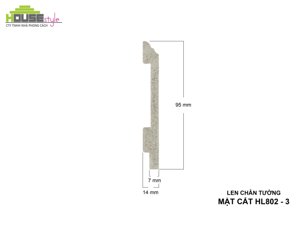 LEN CHÂN TƯỜNG NHỰA HL802 - 3
