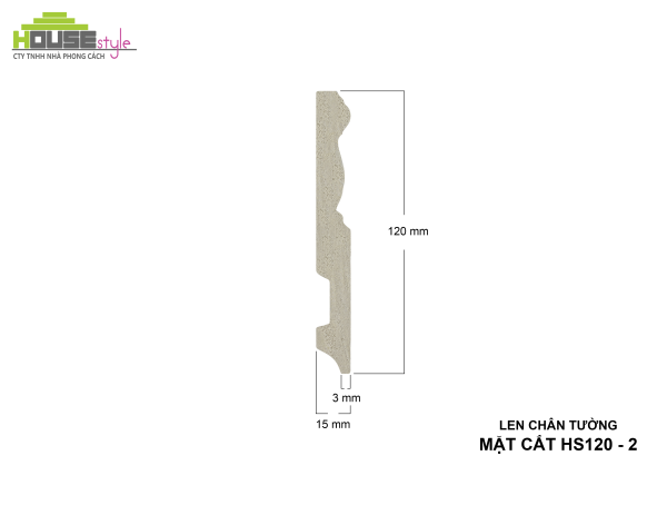LEN CHÂN TƯỜNG NHỰA HS120 - 2